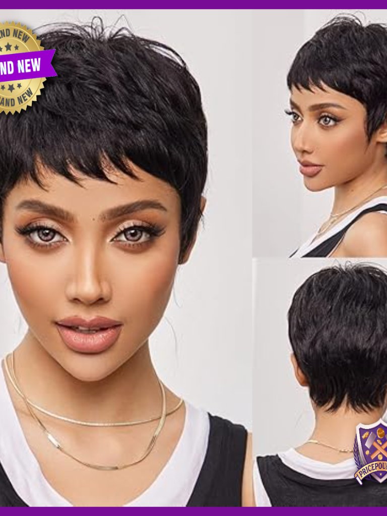 Short Layered Synthetic Pixie Cut Wig Lightweight Natural Look For Women